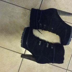 Coach Suede lace up boots BNWOB